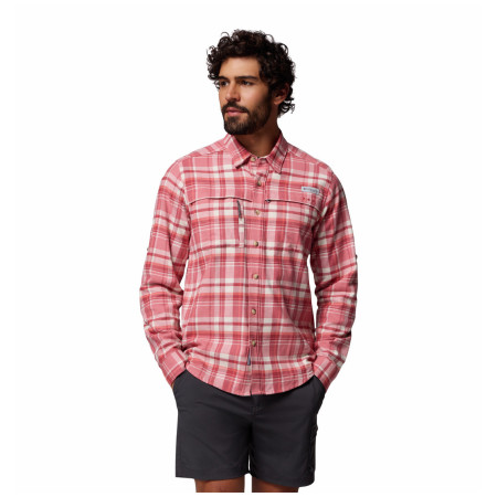 Cămașă bărbați Columbia Wild Cast Flannel Shirt roz Rosewood