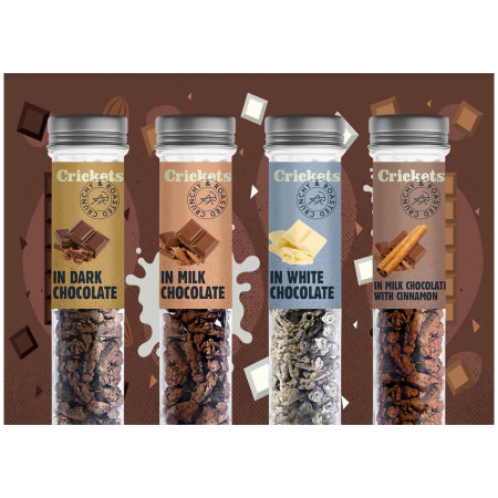 Greieri comestibili Sens Greieri în ciocolată cu lapte