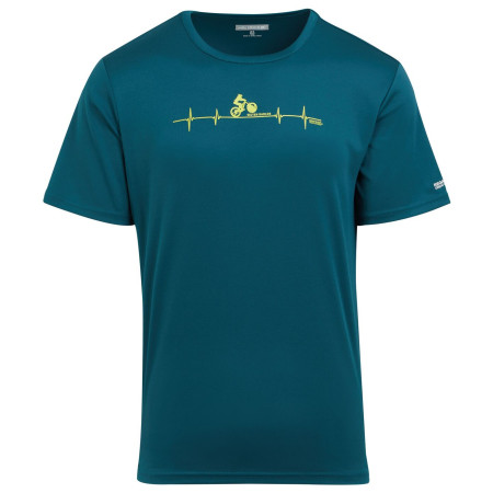 Tricou bărbați Regatta Fingal Slogan III albastru/verde