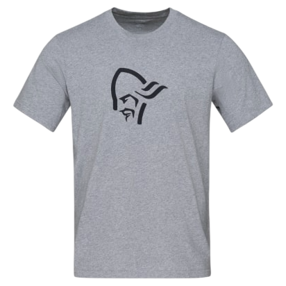 Tricou bărbați Norrona 29 cotton viking T-shirt gri Grey Melange/Caviar Black