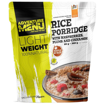 Mâncare deshitradată Adventure Menu Terci de orez cu prune, zmeură și scorțișoară