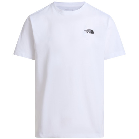 Tricou bărbați The North Face M Mountain Sketch Regular Short Sleeve alb TNF WHITE