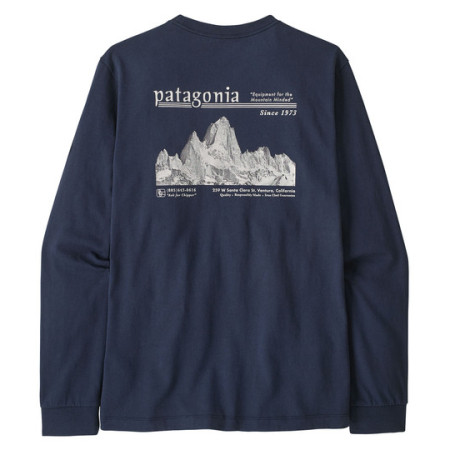 Tricou bărbați Patagonia M's L/S MW Hut Tripper Skyline T-Shirt