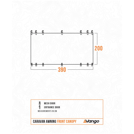 Cort pentru rulotă Vango Caravan Awning Front Canopy