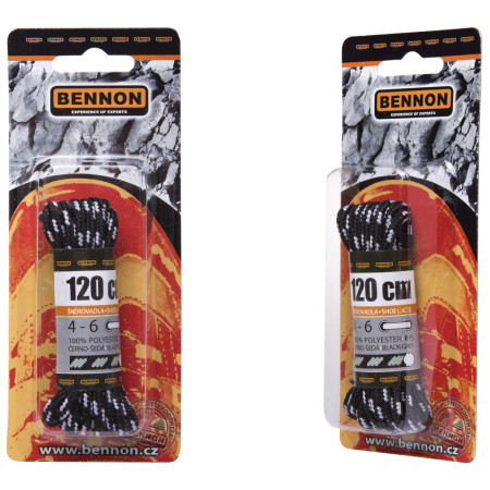 Șireturi Bennon Laces Black-Grey Box 120 cm