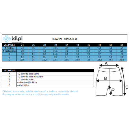 Pantaloni scurți de ciclism femei Kilpi Trackee-W