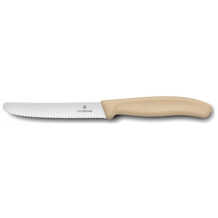 Cuțit de bucătărie Victorinox Swiss Classic 11 cm - Limited Edition bej Raw Sugar Beige