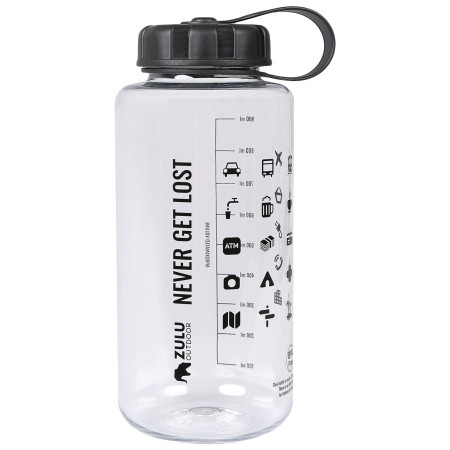 Sticlă Zulu Travel Tritan Wide 1L transparentă transparent