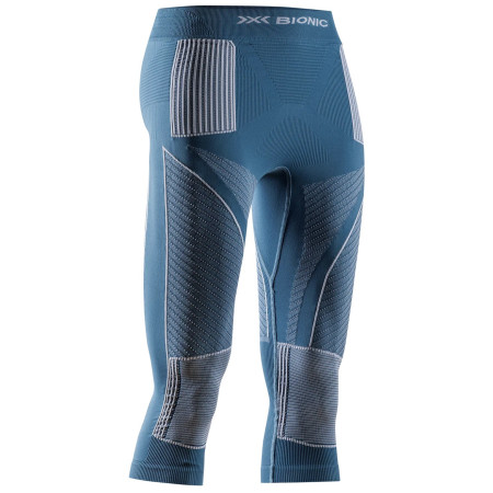 Colanți funcționali femei X-Bionic Energy Accumulator 4.0 Pants 3/4 albastru MINERAL BLUE/ARCTIC WHITE