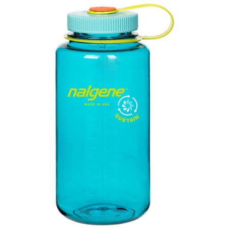 Sticlă Nalgene Wide Mouth Sustain 1l albastru