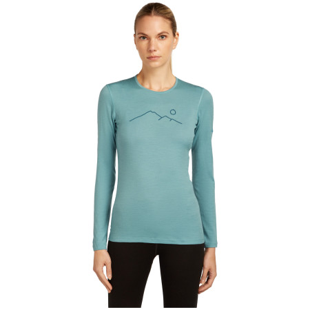 Tricou funcțional femei Icebreaker Women Merino 200 Oasis LS Crewe Rainer Ridge