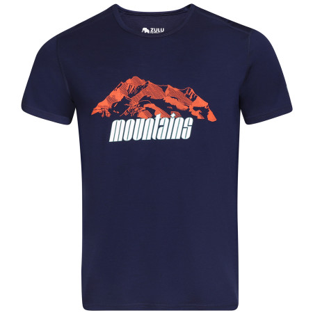 Tricou bărbați Zulu Merino Mountains 160 Short Comfy albastru Navy