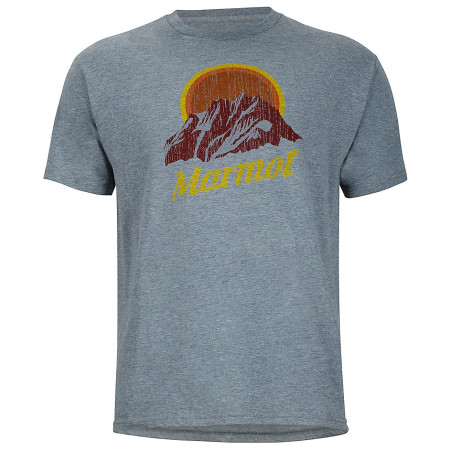 Tricou bărbați Marmot Pikes Peak Tee SS (2017) gri Ash Heather