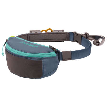 Lesă pentru câini Ruffwear Hitch Hiker™ Leash negru/albastru Slate Blue