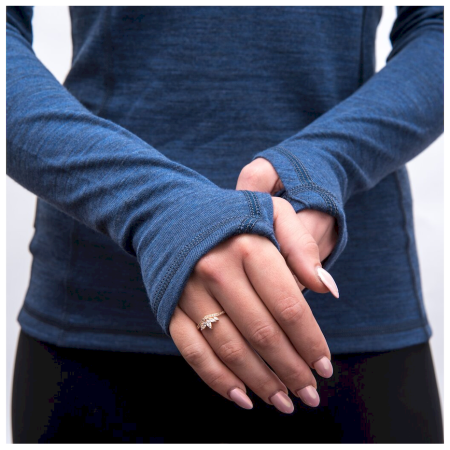 Tricou funcțional femei Sensor Merino Bold mân. lungă