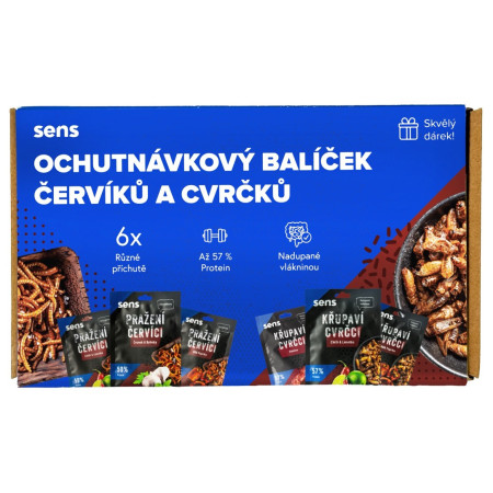 Greieri comestibili Sens Pachet de degustare: 6x greieri și viermișori