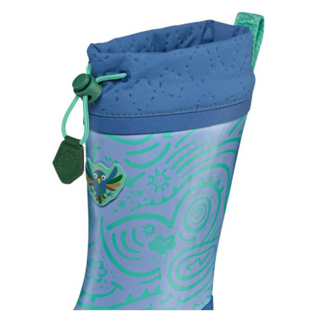 Cizme de cauciuc copii Affenzahn Rainboot Vegan Puddly Bird of Paradise