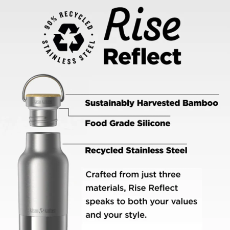 Termos Klean Kanteen Rise Reflect 16oz (w/ Bamboo Cap)