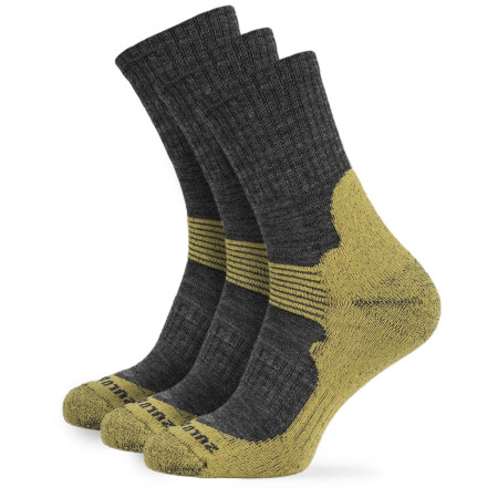 Șosete Zulu Merino Allseason 3-pack gri/galben grey/yellow