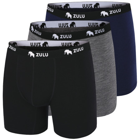 Boxeri bărbați Zulu Merino 160 6in 3-pack culori mix