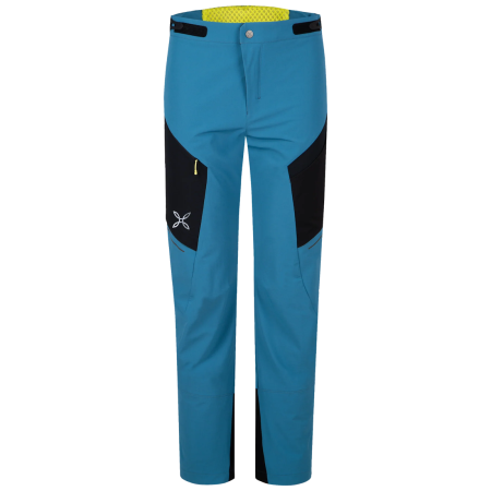 Pantaloni softshell bărbați Montura Ritmo Pants albastru SteelBlue/SunnyLime