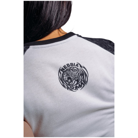 Tricou femei Nebbia Crop Top Leopard '97 Primal