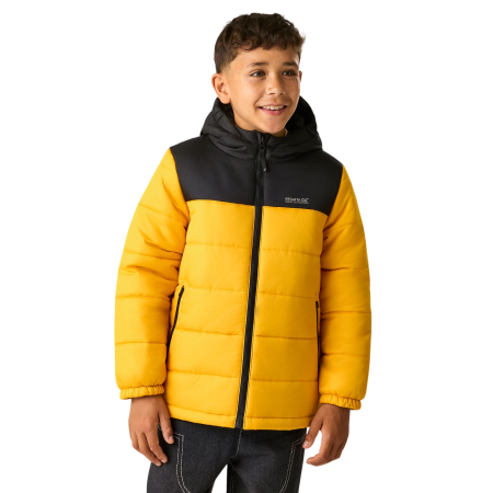 Geacă de iarnă copii Regatta Lofthouse Black/Mustard galben/negru Black/Mustard Seed
