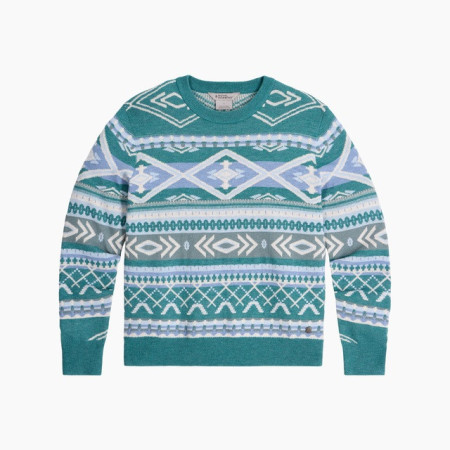Bluză femei Royal Robins W Westlands Pullover albastru/alb Mineral Htr Acacia Pt