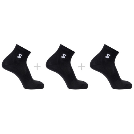 Șosete Salomon Everyday Lite Quarter 3-Pack negru Black
