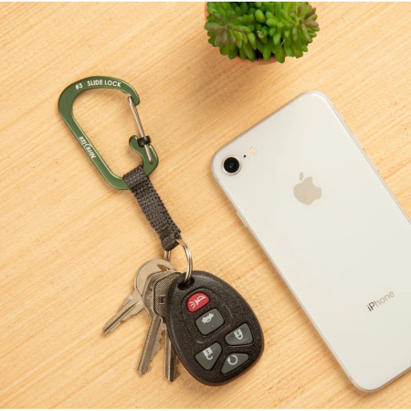 Carbinieră auxiliară Nite Ize SlideLock Key Ring Aluminum