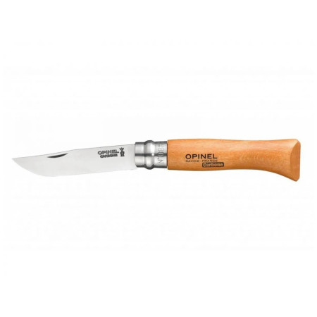 Briceag Opinel N°08 Carbon Viroblock, blister naturală
