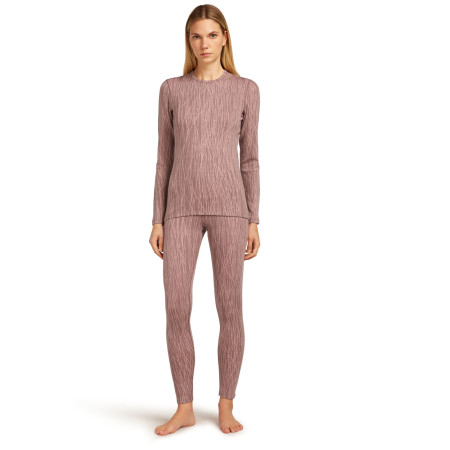 Tricou funcțional femei Icebreaker Women Merino 260 Tech Vertex LS Crewe Delta Lines AOP