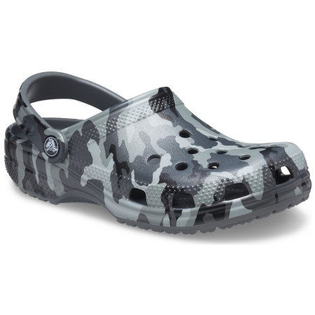 Papuci Crocs Classic Printed Camo Clog gri/negru