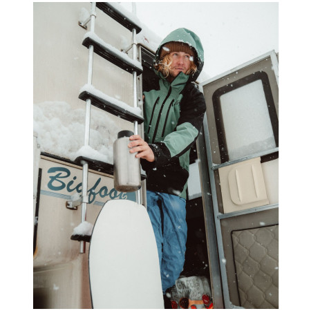 Sticlă oțel Klean Kanteen Wide w/Wide Loop Cap - brushed stainless 1900 ml