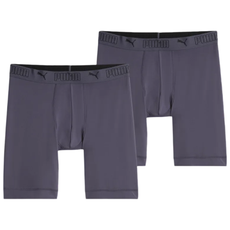 Boxeri bărbați Puma Sport Microfiber Long Boxer 2P