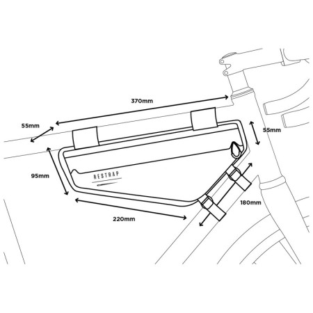 Geantă cadru Restrap Frame bag Small