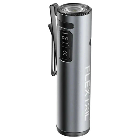 Lumină LED Flextail ZERO Flashlight 1200 + EDC argintiu