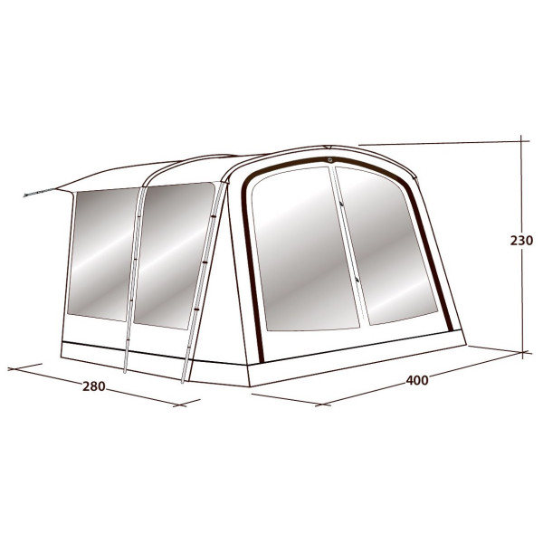 Anexă pentru cort Outwell Universal Awning Size 5