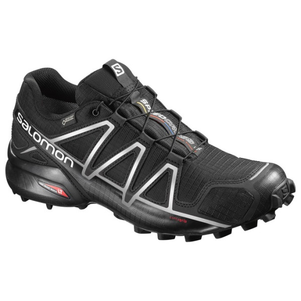 Încălțăminte bărbați Salomon Speedcross 4 GTX®  Negru/Argintiu Black/Black/Silver Metallic-X