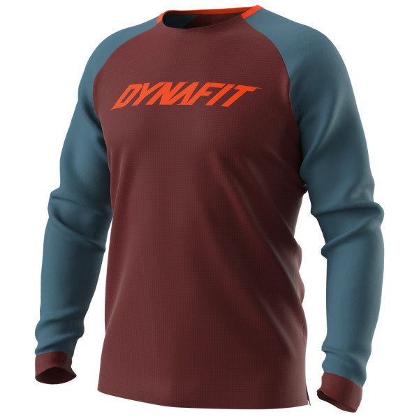 Tricou funcțional bărbați Dynafit Ride L/S M roșu/albastru 1571 - syrah/8160