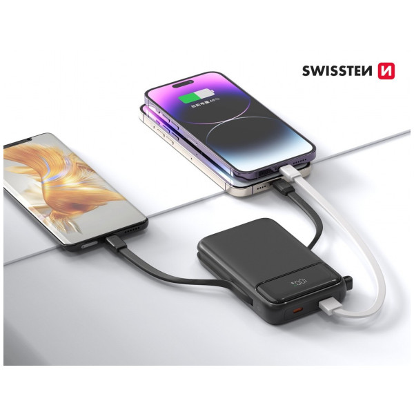 Powerbank fară fir Swissten POWER BANK 10000 mAh PD 20W