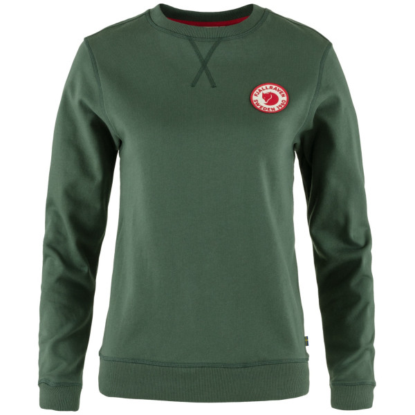 Bluză femei Fjällräven 1960 Logo Badge Sweater verde