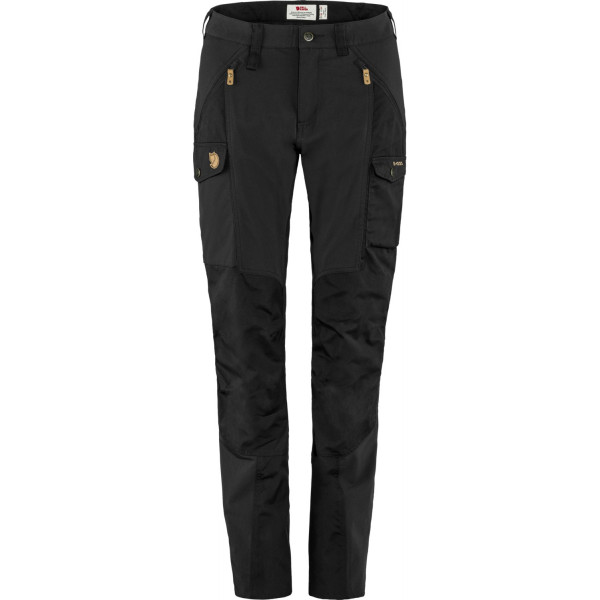 Pantaloni femei Fjällräven Nikka Trousers Curved W negru