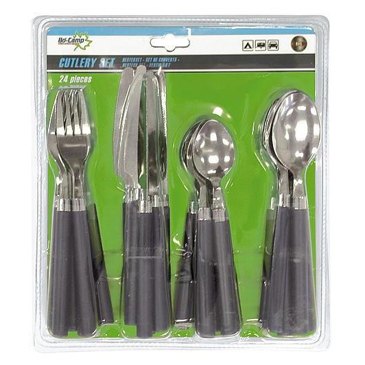 Set de tacâmuri Bo-Camp Cutlery set gri