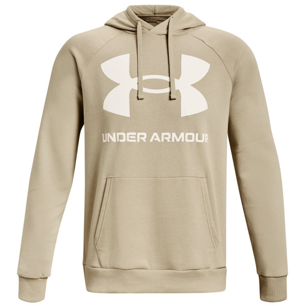 Hanorac bărbați Under Armour Rival Fleece Big Logo_HD bej