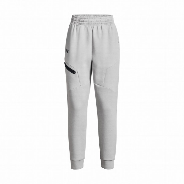 Pantaloni jogging femei Under Armour Unstoppable Flc Jogger gri deschis ModGray/Black