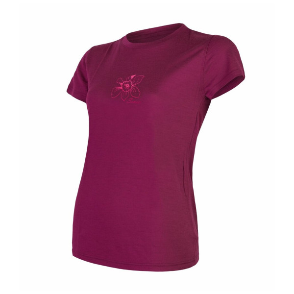 Tricou femei Sensor Merino Wool PT Orchidea