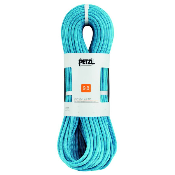 Coardă de alpinism Petzl Contact 9,8 mm (60 m) verde Tyrkysová