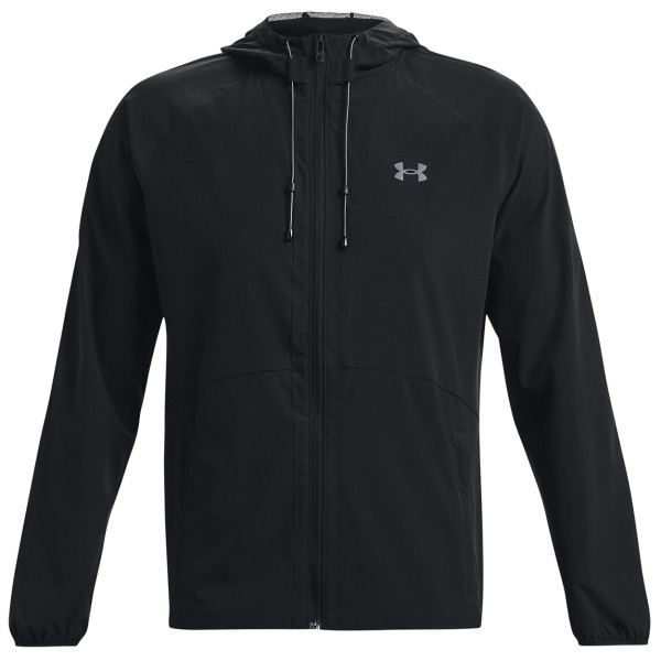 Geacă de primăvară bărbați Under Armour Stretch Woven Windbreaker negru Black / / Pitch Gray