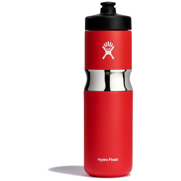 Sticlă Hydro Flask Wide Mouth Insulated Sport Bottle 20oz roșu goji